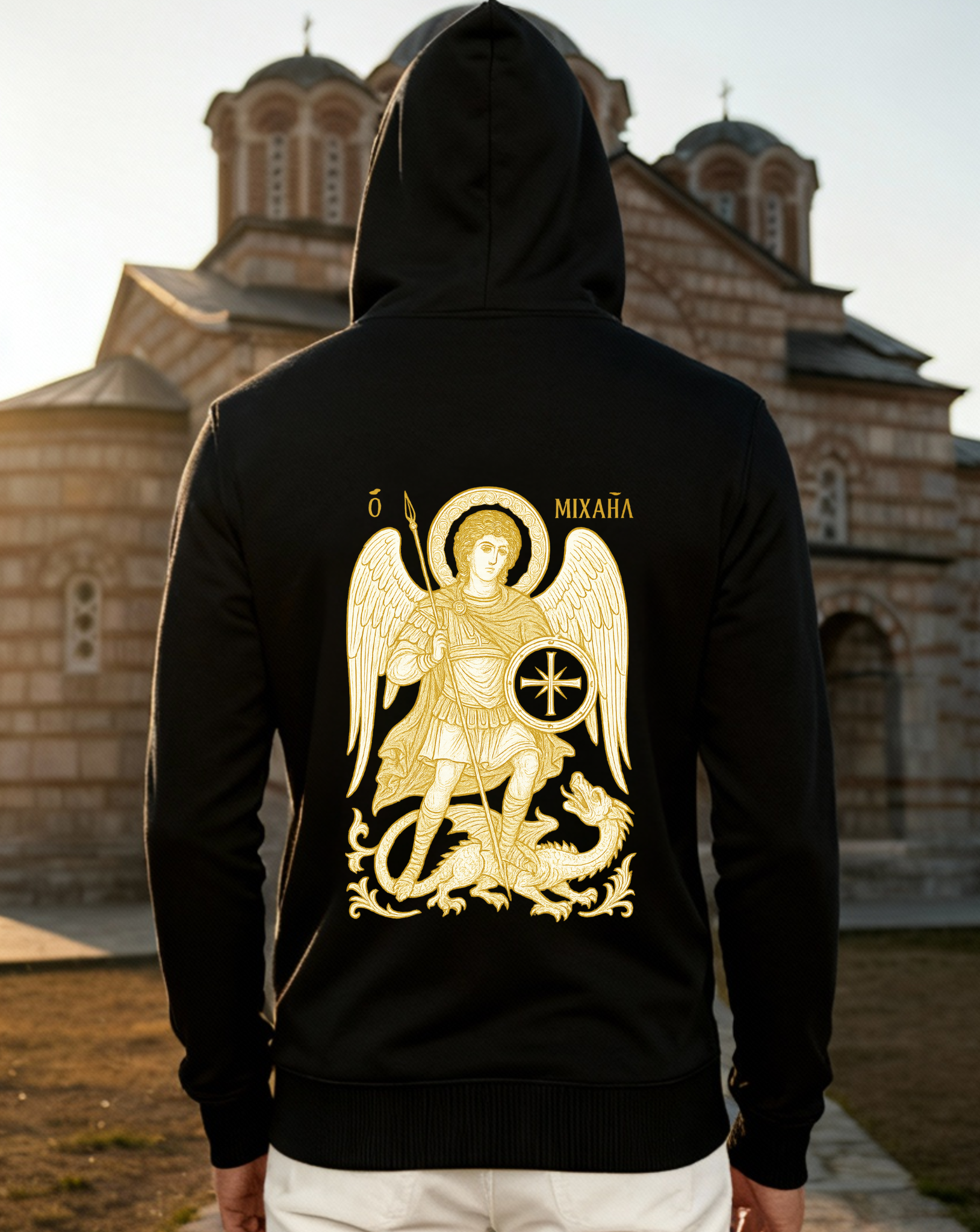 BΛOK® Mihailo – Zlatni Štit Hoodie | unisex
