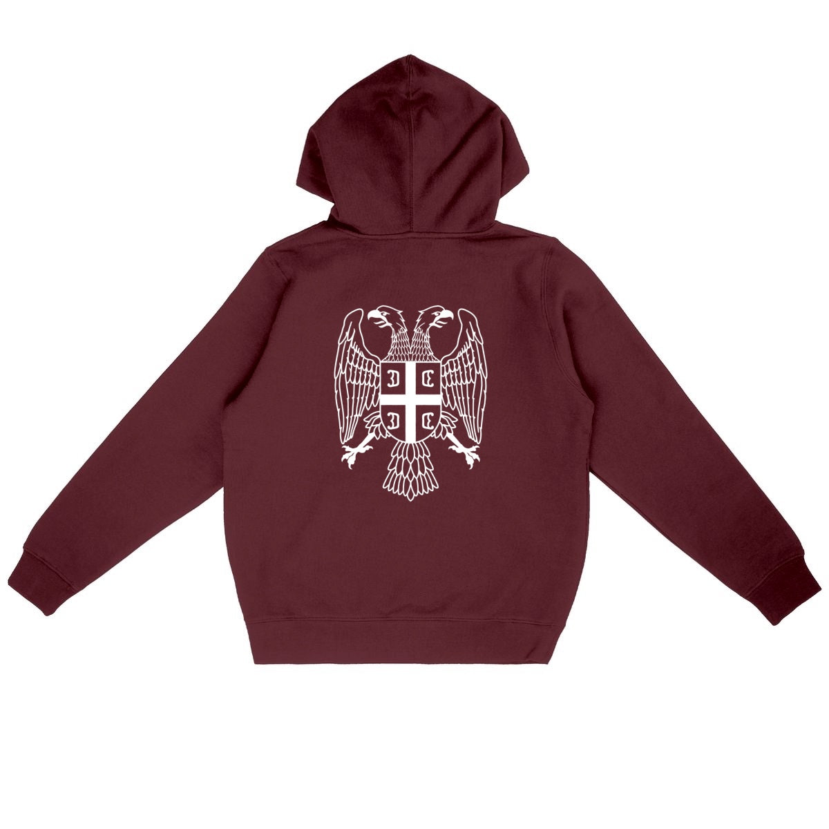BΛOK® Orao Hoodie | unisex - dos_bordeaux