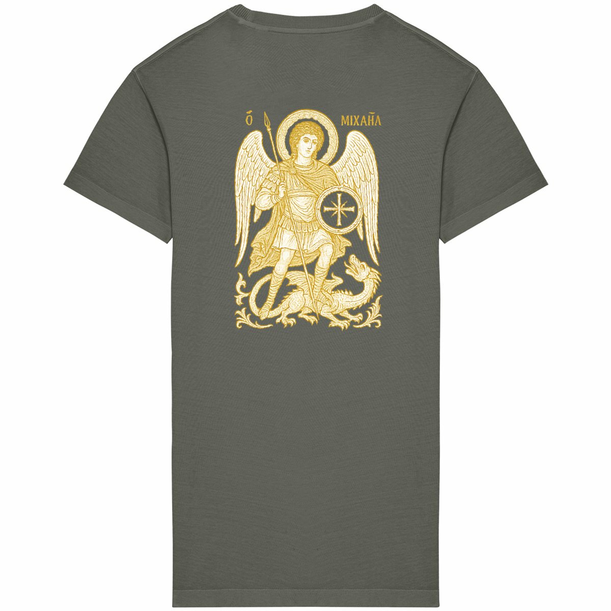 robe t shirt - dos_kaki